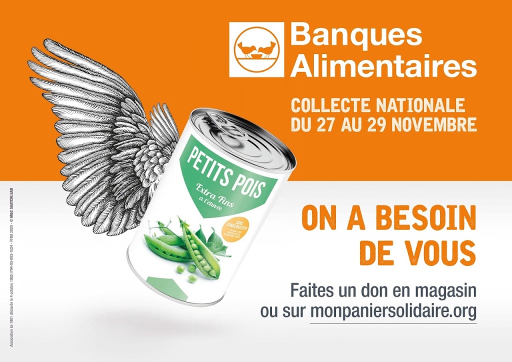 COLLECTE DE LA BANQUE ALIMENTAIRE DE HAUTE SAVOIE DU 27 AU 29 NOVEMBRE 2020