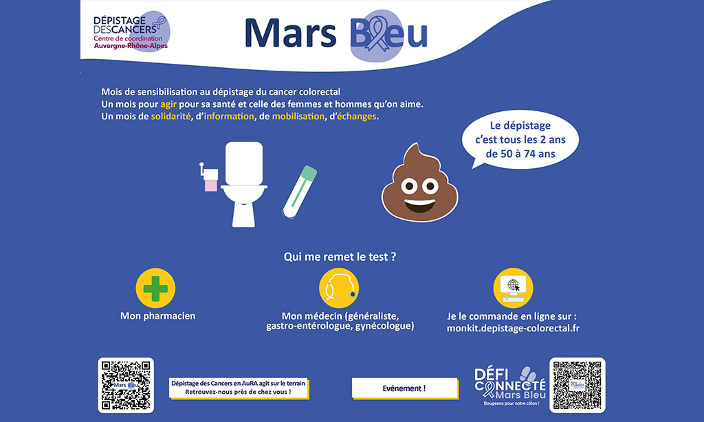 Mars Bleu 2024 : Dépistage du cancer colorectal