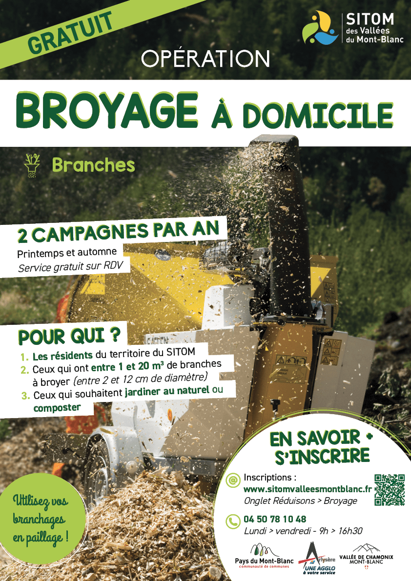  Ouverture des inscriptions pour la campagne de broyage à domicile de l'automne 2024