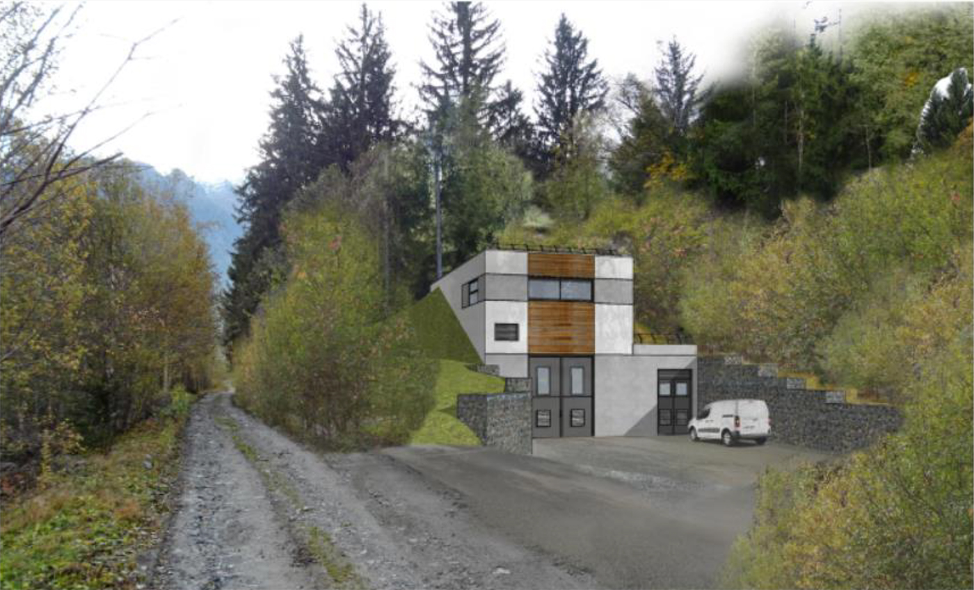 TRAVAUX LIES A LA CONSTRUCTION DE LA CENTRALE HYDRO-ELECTRIQUE DE TACONNAZ