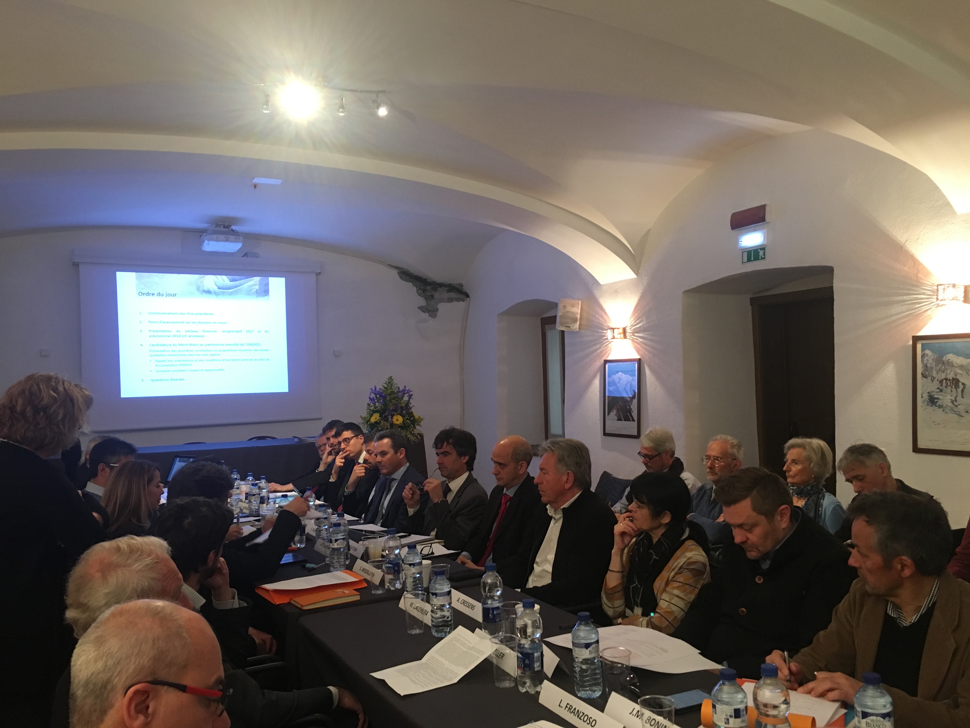 L'UNESCO A L'ORDRE DU JOUR DE LA 70e CONFERENCE TRANSFRONTALIERE MONT BLANC QUI S'EST TENUE A COURMAYEUR LE 11 AVRIL 2017
