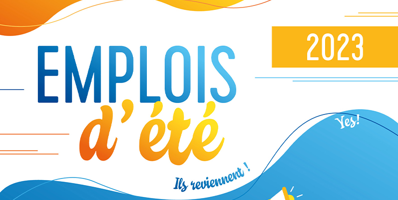 Emploi d'été 2023 bandeau