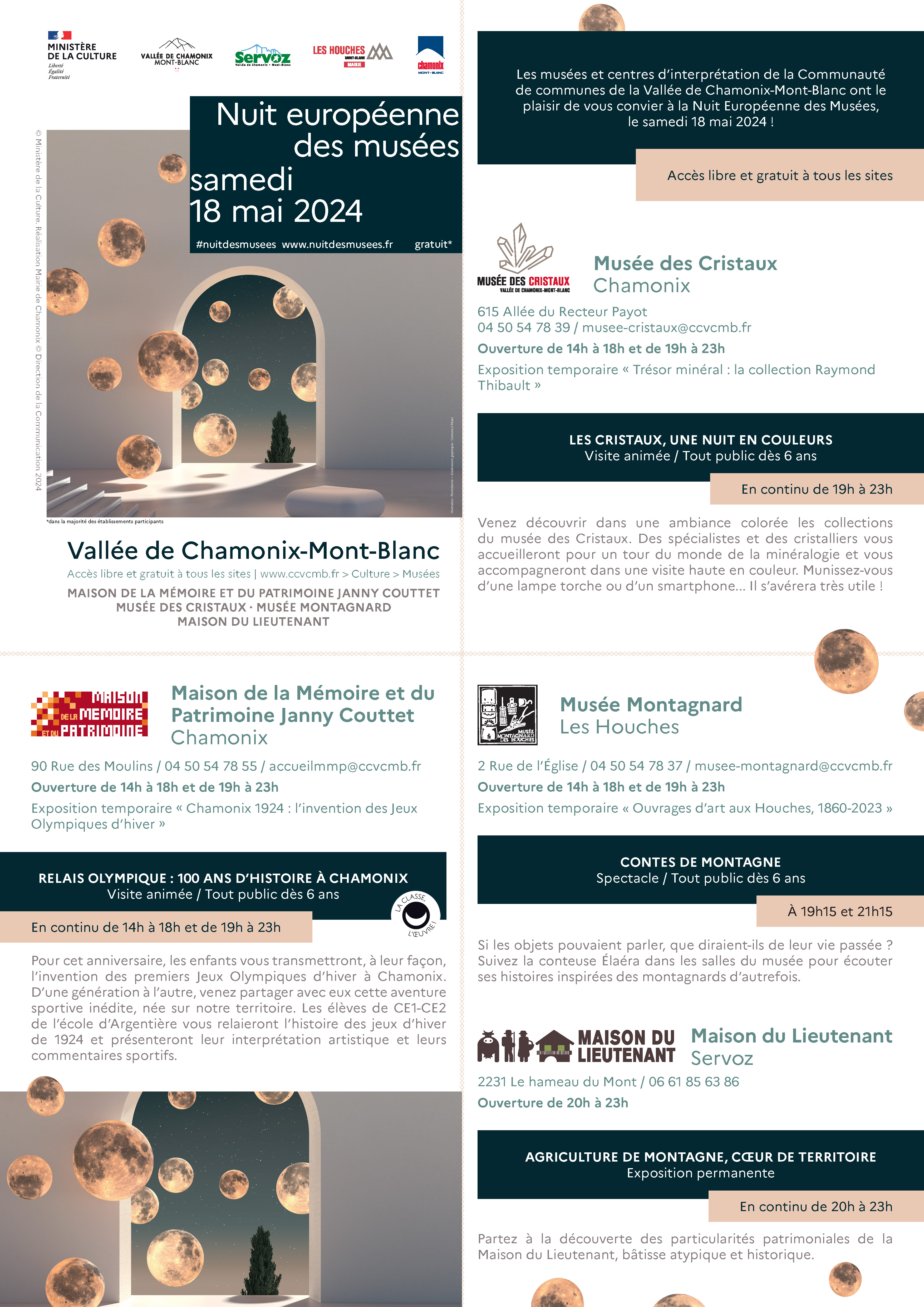 Nuits des musées 2024. Programme