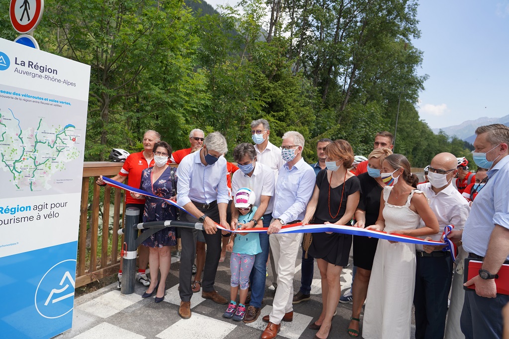 INAUGURATION DE LA PISTE CYCLABLE PROMENADE MARIE PARADIS LE 28 JUILLET 2020