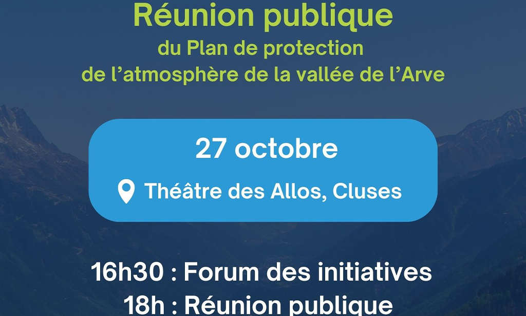 Réunion publique : Qualité de l’air dans la vallée de l’Arve, on en parle ensemble ? 