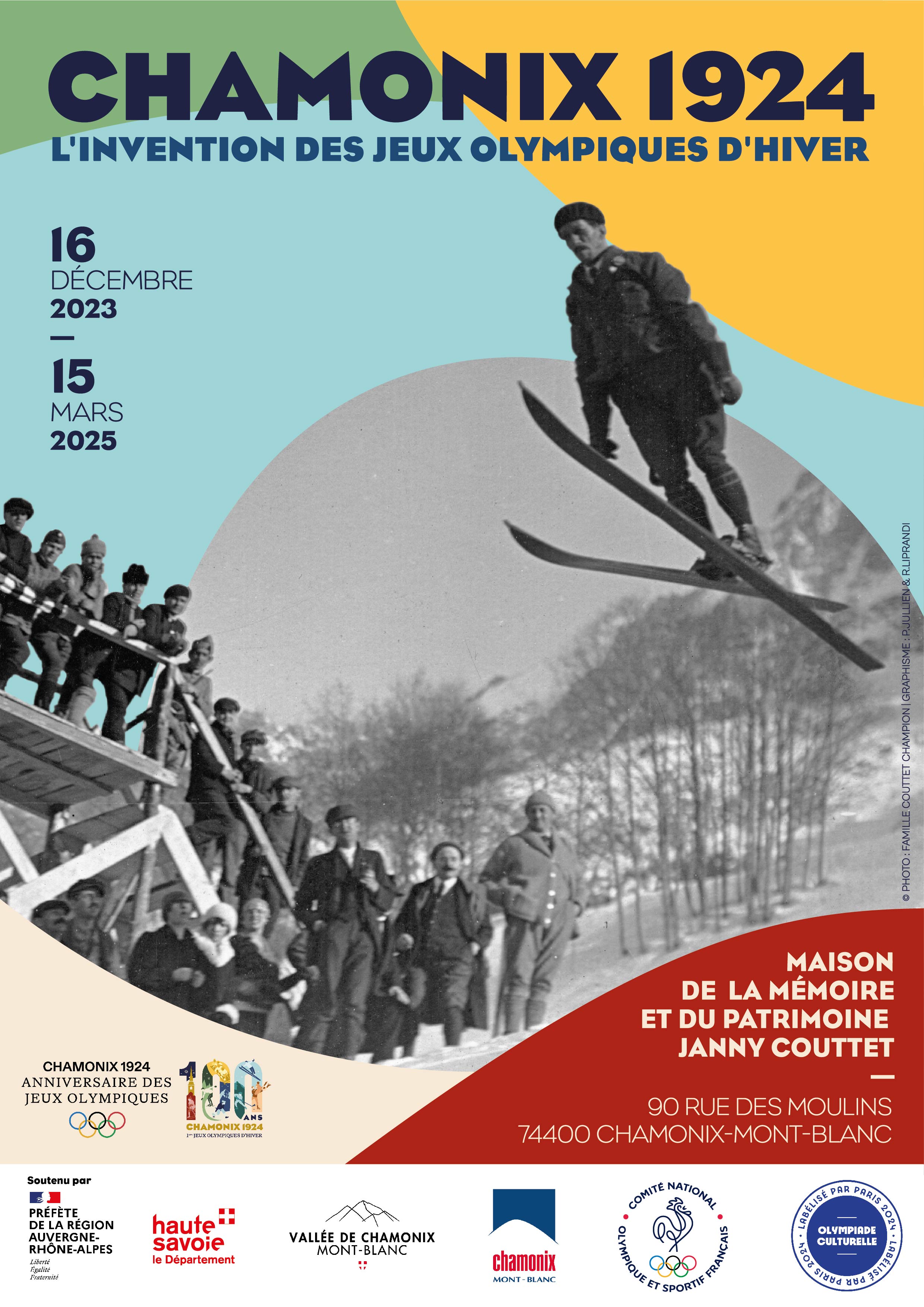 Affiche de l'exposition Chamonix 1924