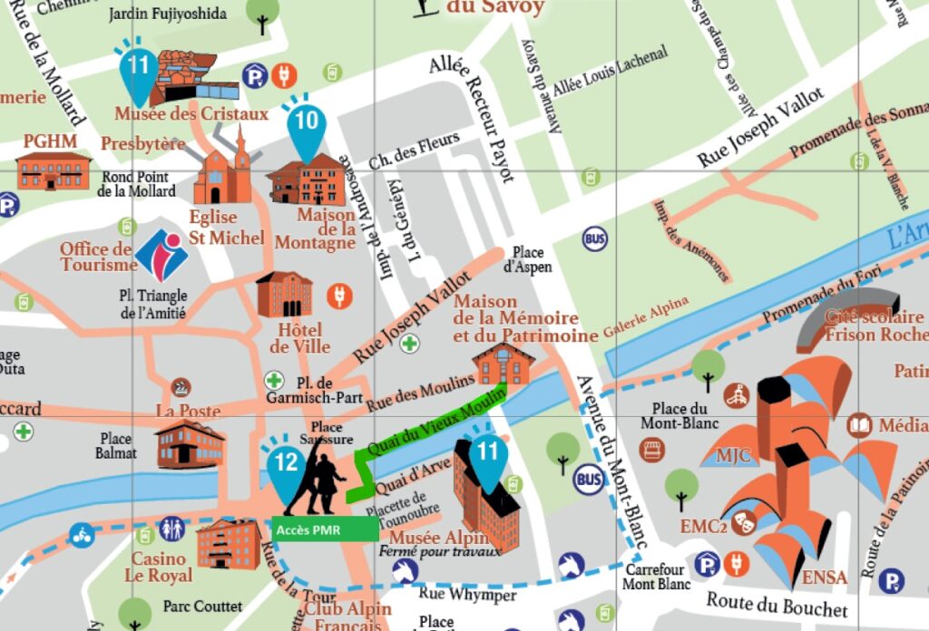 Plan avec accès PMR à la Maison de la Mémoire et du Patrimoine